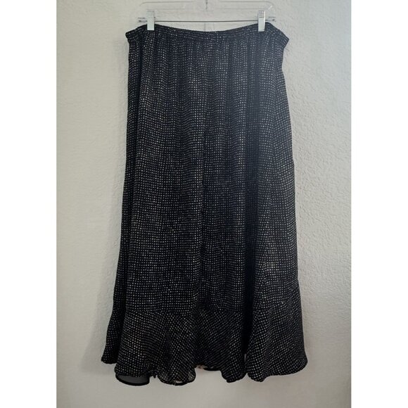 CJ Banks Skirt Womens 1X Reversible Floral‎ Dark Cottagecore Fairy Boho - Picture 4 of 12